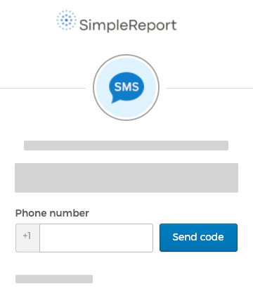 Okta page asking for your phone number and the blue "Send code" button