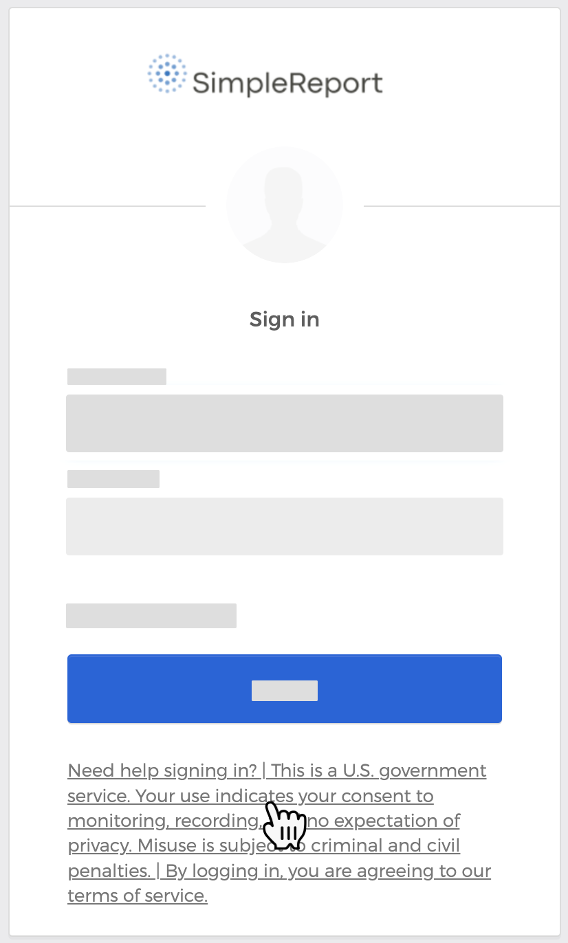 The "Sign in" Okta page with the "Need help signing in?" link