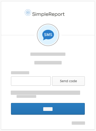 The "Send code" button